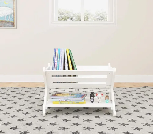 Vista 8 de UTEX Estantería para niños con caja, estantería para niños, organizador de almacenamiento de libros, estante pequeño para habitaciones de niños