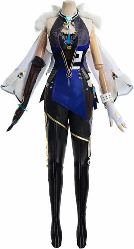 Vista 6 de CR ROLECOS Genshin Impact - Disfraz de cosplay para fiesta de Halloween