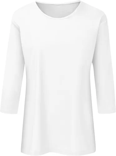 Vista 80 de Camisetas personalizadas para mujer, a la moda, casual, de séptima manga, estampada, cuello redondo, camiseta