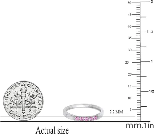 Vista 156 de Dazzlingrock Collection Anillo de boda redondo de 5 piedras preciosas o diamantes para mujer en oro macizo de 10 K/14 K/18 K