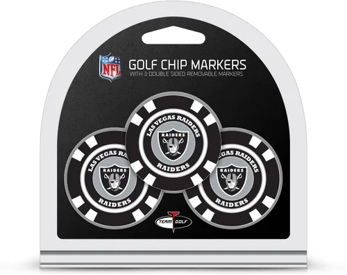 Vista 19 de Team Golf Tamaño de fichas de póquer de la NFL con marcadores de esmalte de doble cara más pequeños