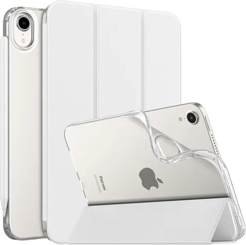 Vista 42 de MoKo Funda para el nuevo iPad mini 7 (A17 Pro) 2024, Funda para iPad mini de 6ª generación 2021 (21,08 cm), Funda para iPad mini 6, Funda trasera