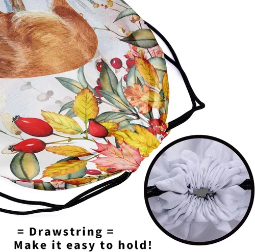 Vista 152 de Bolsa de agarre de gimnasia de piel de animal, bolsa de gimnasia con cordón ajustable, bolsa de cuerda para fauna silvestre, Mariposas Galaxy