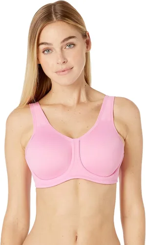 Vista 32 de Wacoal Sujetador deportivo Simone Sport sin forro de cobertura completa con aros para mujer, 855170 Arena