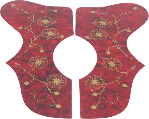 Vista 10 de 2 protectores de guitarra para mano izquierda y derecha, golpeador de guitarra acústica, placa de protección de guitarra de plástico duro con cuatro