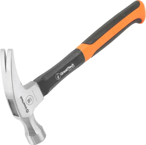 Vista 11 de GreatNeck HG16C - Martillo de garra curvada de fibra de vidrio, martillo de construcción doméstica e industrial, clavos de accionamiento y palanca