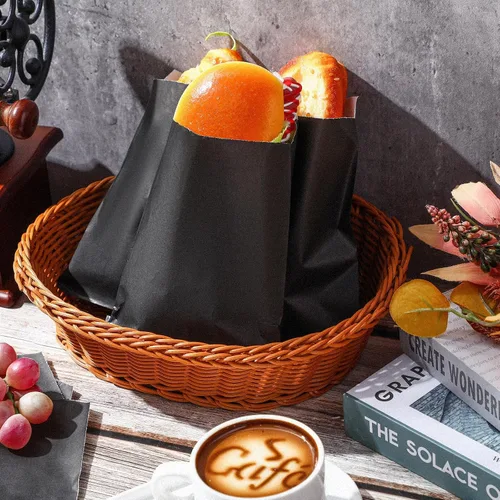 Vista 6 de Lallisa 1000 bolsas de vidrio de 5 x 7 pulgadas, bolsas de papel encerado, fundas para galletas, bolsas de papel de cera para sándwich para fiesta