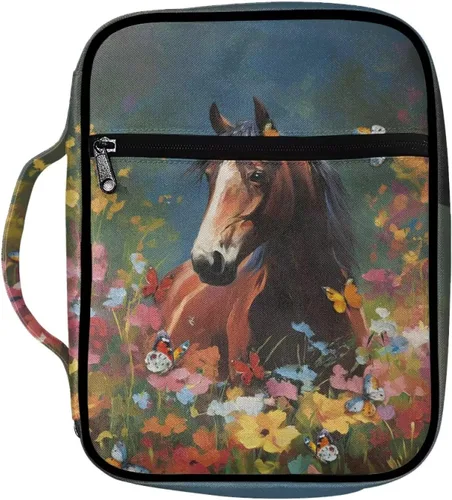 Vista 46 de Funda para la Biblia de Béisbol con Impresión de Agua y Fuego para Niños, Fundas Ligeras para la Biblia, Bolso de Mano para Estudio de la Biblia