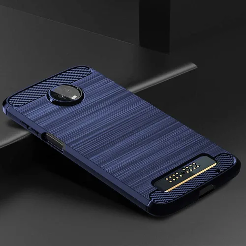 Vista 4 de Funda de teléfono para Motorola Moto Z3/Z3 Play con protector de pantalla de vidrio templado, accesorios para celda, delgada, resistente, cuerpo