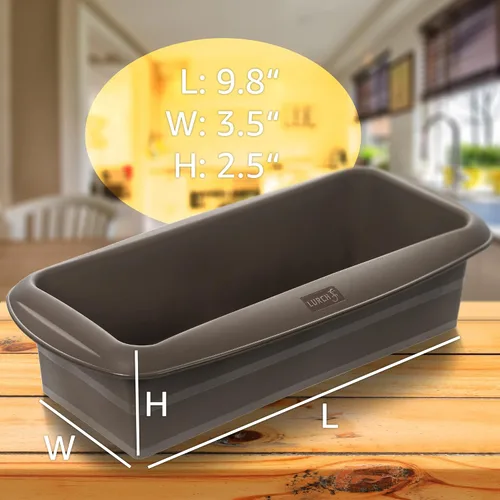 Vista 3 de LURCH Germany Flexiform - Molde de silicona antiadherente para hornear pasteles caseros, panes, pasteles de carne y postres