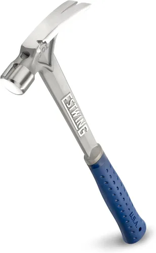 Vista 10 de Estwing Serie Ultra - Martillo de carpintero de mango corto de 15 oz con boca lisa y mango reductor de impactos - E6-15SR Fabricado en Estados