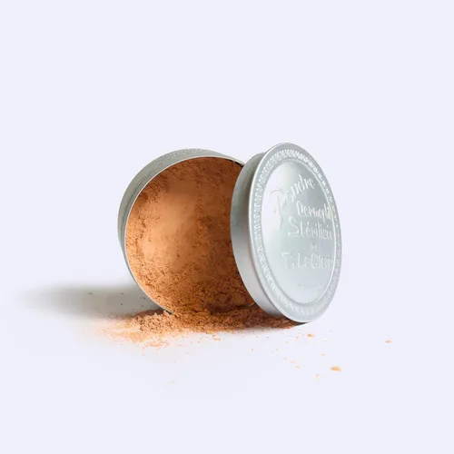 Vista 4 de T. LeClerc Polvo facial suelto – Polvo fijador de maquillaje facial de larga duración, mineral mezclable que minimiza los poros y perfecciona