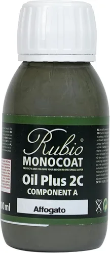 Vista 88 de Rubio Monocoat Muestra de Tinte y Acabado para Madera - Niebla 5% Aceite Plus Parte A Aceite de linaza para madera de secado rápido y ecológico