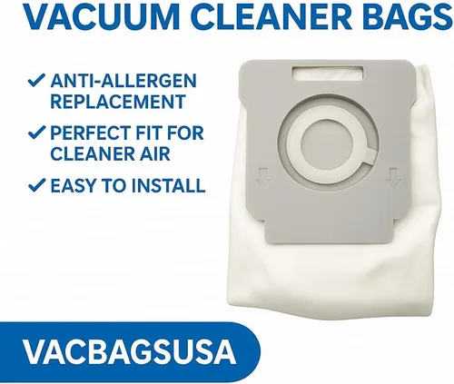 Vista 3 de Paquete de 6 bolsas para aspiradora Roomba iRobot i7 Series, reemplazo antialérgeno – VacBagsUSA, ajuste perfecto para aire más limpio