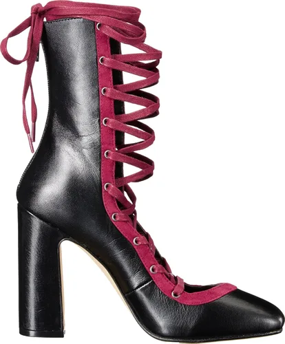 Vista 3 de Chinese Laundry Zapatos de tacón Sylvia con cordones para mujer Cuero negro
