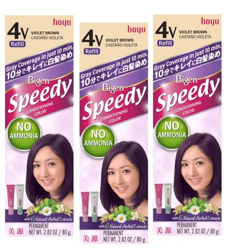 Vista 12 de Bigen Recambio de color Speedy Conditioning: 4A Ash Brown - Paquete de 3