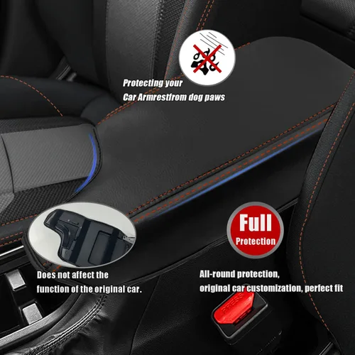 Vista 4 de Accesorios de decoración, protector de prevención de arañazos, funda para reposabrazos de consola central de automóvil para Subaru Crosstrek