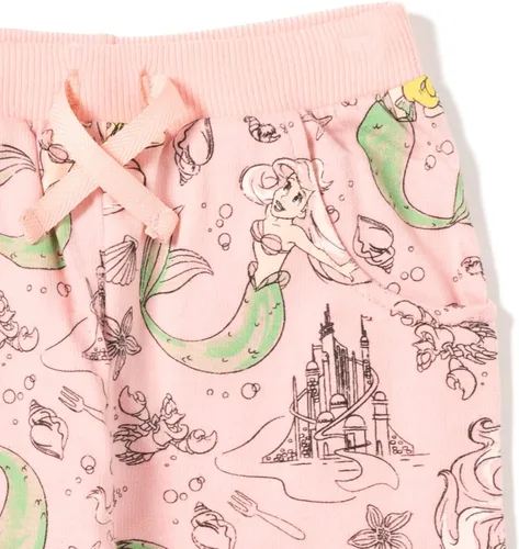 Vista 5 de Disney Princess Frozen Moana Belle Rapunzel Jasmine Ariel Cenicienta Paquete de 2 pantalones para niños pequeños a niños grandes