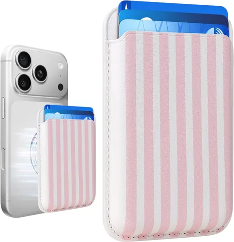 Vista 8 de Cartera de cuero Mag-Safe RFID magnética más resistente para la serie iPhone 17, accesorios Mag-Safe que se adhieren a la serie de iPhone Verde claro