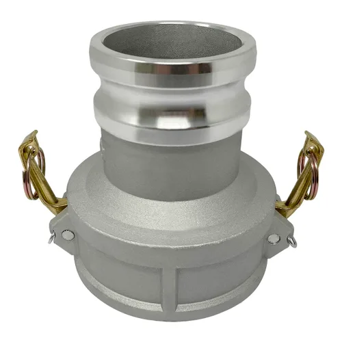 Vista 2 de Gloxco Tipo de aluminio DA leva y ranura de manguera de montaje, reductor, 4 "Camlock hembra x 3 "Camlock macho (CAM-4030-DA-AL)