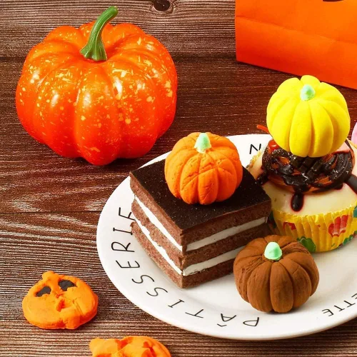 Vista 4 de Molde de silicona 3D de calabaza para Halloween, molde de silicona para cupcakes, bandeja de mousse, moldes para decoración de pasteles de cocina