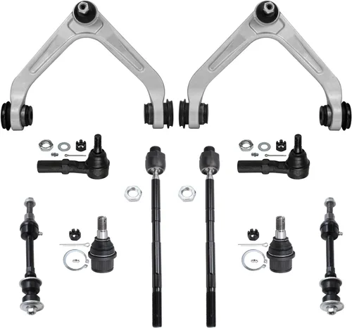 Vista 201 de Detroit Axle - Kit de suspensión delantera de 10 piezas para Chevrolet Trailblazer GMC Envoy 2004-2007 2005 2006 Soportes de brazo de control