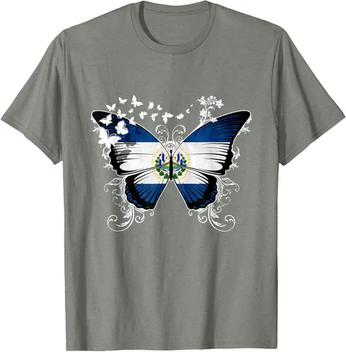 Vista 34 de Camiseta con diseño de bandera de El Salvador