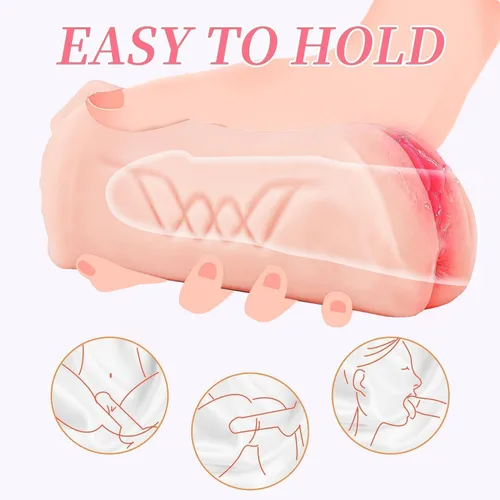 Vista 4 de 3in1 Male Masterburbatar Hands Free Life Size Pussy Pocket Free Life Size Silicone Blowjobob Machine for Man Mens Masterbuters Masturebor Adult Toy