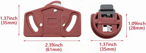 Vista 2 de HJGarden 4 pares de rodillos de armario para puerta corredera de engranajes de placa de circuito, kit de panel interior, accesorios para polea