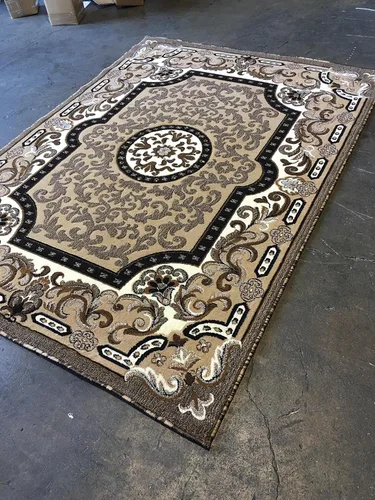 Vista 2 de Alfombra tradicional persa Kingdom Berber Beige Design D123 (8 pies X 10 pies)