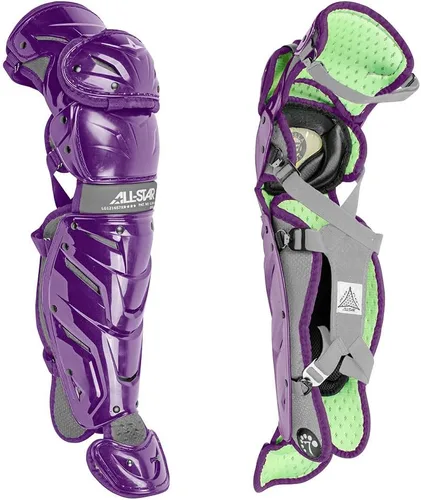 Vista 20 de All-Star Protectores de piernas de béisbol S7 Axis para jóvenes de 9 a 16 años, estándar NOCSAE, protección de nivel élite con tecnología patentada