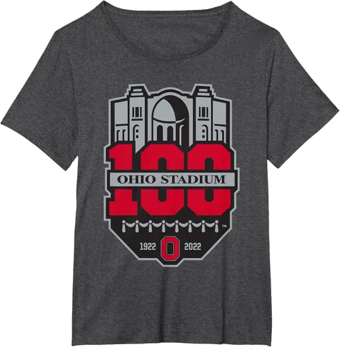 Vista 16 de Camiseta con licencia oficial de los 100 años del logotipo de fútbol del estado de Ohio, Negro