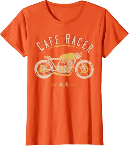 Vista 55 de Camiseta Cafe Racer - Old School - Camiseta de motocicleta vintage Negro