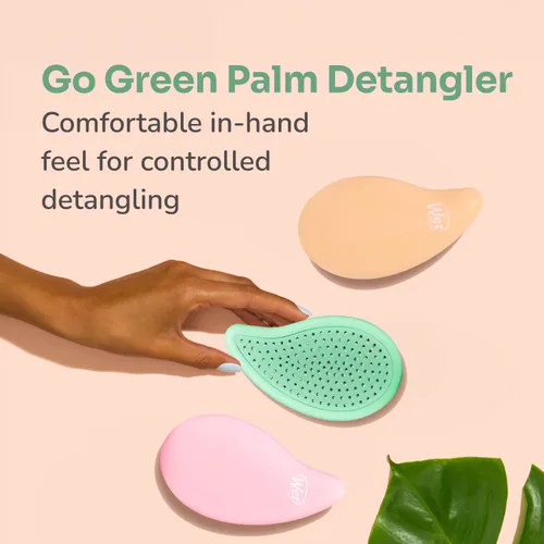Vista 9 de Wet Brush Go Green - Cepillo de mano desenredante con aceite de árbol de té, cerdas ultrasuaves sin dolor que se deslizan por los enredos, protege
