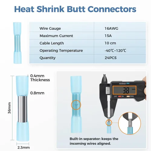 Vista 4 de Kit de 6 conectores Deutsch DT de 2 pines negro macho hembra arnés de cableado Deutsch Pigtail de 2 vías impermeable conector eléctrico automotriz