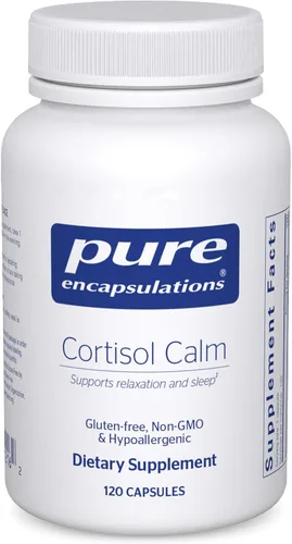 Vista 8 de Pure Encapsulations Cortisol Calm - Apoya la salud y la relajación del cortisol - Contiene Ashwagandha y L-teanina - Sueño reparador - 60 cápsulas