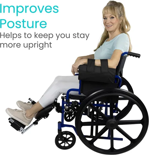 Vista 8 de Vive - Canal de apoyo lateral para brazo para silla de ruedas (1 pieza) - Accesorio de cojín para reposabrazos - Almohada para reposabrazos y codos