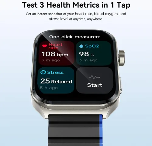 Vista 6 de Reloj inteligente para hombres y mujeres (respuesta/hacer llamadas), relojes inteligentes compatibles con Android y iPhone, pantalla AMOLED de 2.01