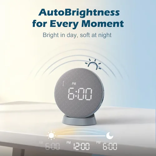 Vista 8 de REACHER Reloj despertador súper fuerte para personas de sueño pesado, adultos y adolescentes, reloj despertador vibratorio con vibrador de cama bajo