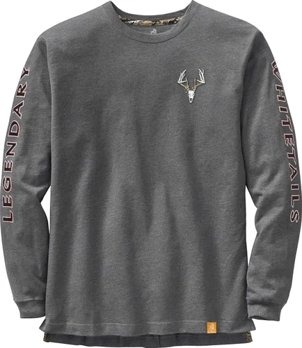 Vista 12 de Legendary Whitetails Camiseta de manga larga para hombre con diseño gráfico, 100% algodón preencogido de alta calidad Negro