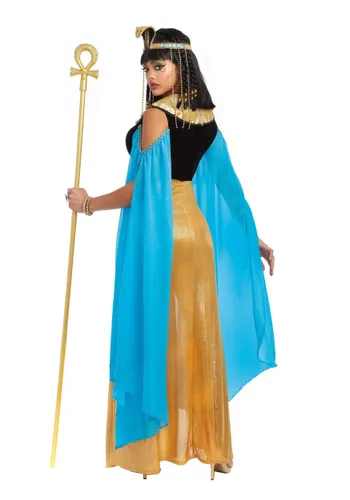 Vista 2 de Disfraz de Reina Cleopatra para Mujer Adulto Multicolor