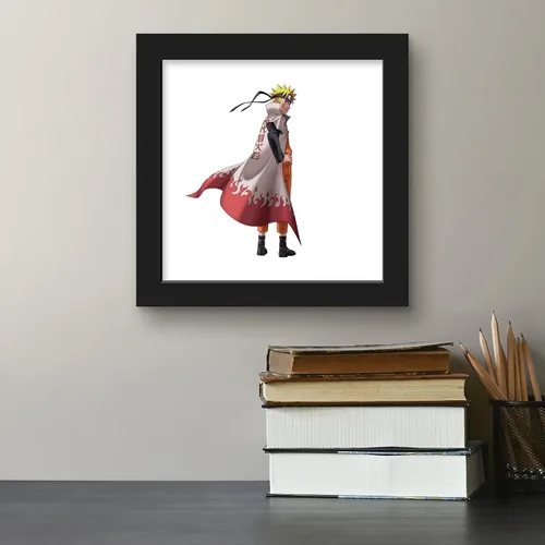 Vista 5 de Gallery Pops Naruto Shippuden - Naruto Uzumaki Sage Mode - Arte de pared, versión enmarcada negra, 12 x 12 pulgadas