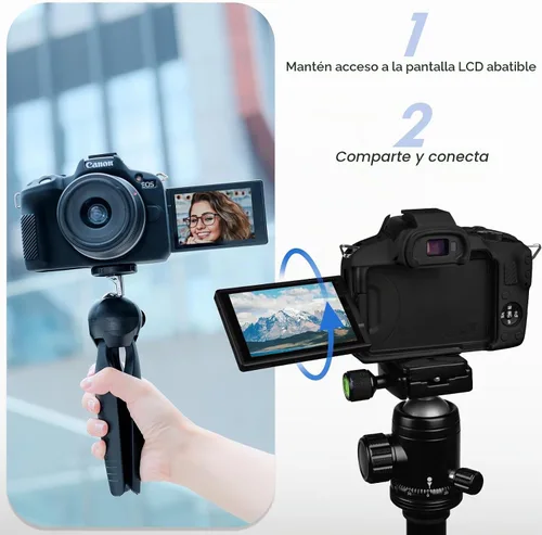Vista 5 de Rieibi EOSR50 EOS R50 Estuche, Estuche Protector de Silicona Suave para Cámara Vlogging Canon EOS R50 EOSR50, Estuche de Cámara Ligero EOS R50