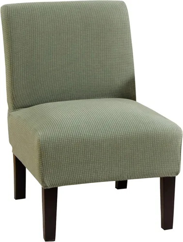 Vista 9 de GULI Funda para silla sin reposabrazos, funda de terciopelo elástico para silla de comedor, funda extraíble para silla con respaldo de ala y fundas
