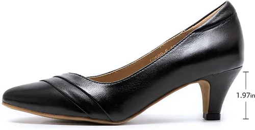 Vista 2 de Mona flying Zapatos de vestir de oficina con tacón medio y punta puntiaguda para mujer