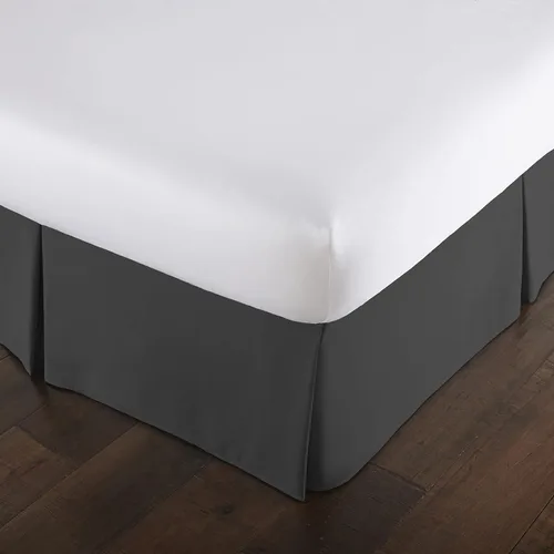Vista 12 de Southshore Fine Linens VILANO Springs faldón para cama plisada, 15 pulgadas, Microfibra, Blanco brillante, gemelo
