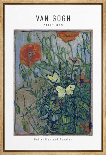 Vista 62 de SIGNWIN Lienzo enmarcado para pared, diseño de Vincent Van Gogh, un par de amantes, naturaleza, ilustraciones de área silvestre, bellas artes