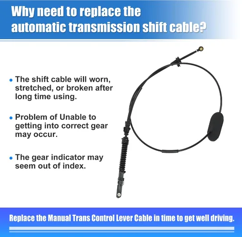 Vista 6 de X AUTOHAUX Cable de cambio de engranajes de transmisión automática para Chevrolet Trailblazer SSR para GMC Envoy para Buick Rainier para Oldsmobile