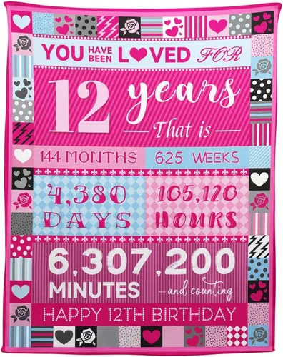 Vista 10 de YISUMEI Pink Love Rose Elements - Manta de cumpleaños para niña de 2 años, 50 x 60 pulgadas, moderna, multiusos, lavable a máquina