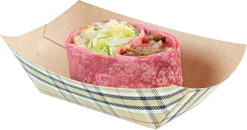 Vista 19 de Restaurantware -Bio Tek - Bandejas de alimentos de 2 onzas, 400 bandejas de papel desechables para alimentos, resistentes, a prueba de grasa, botes